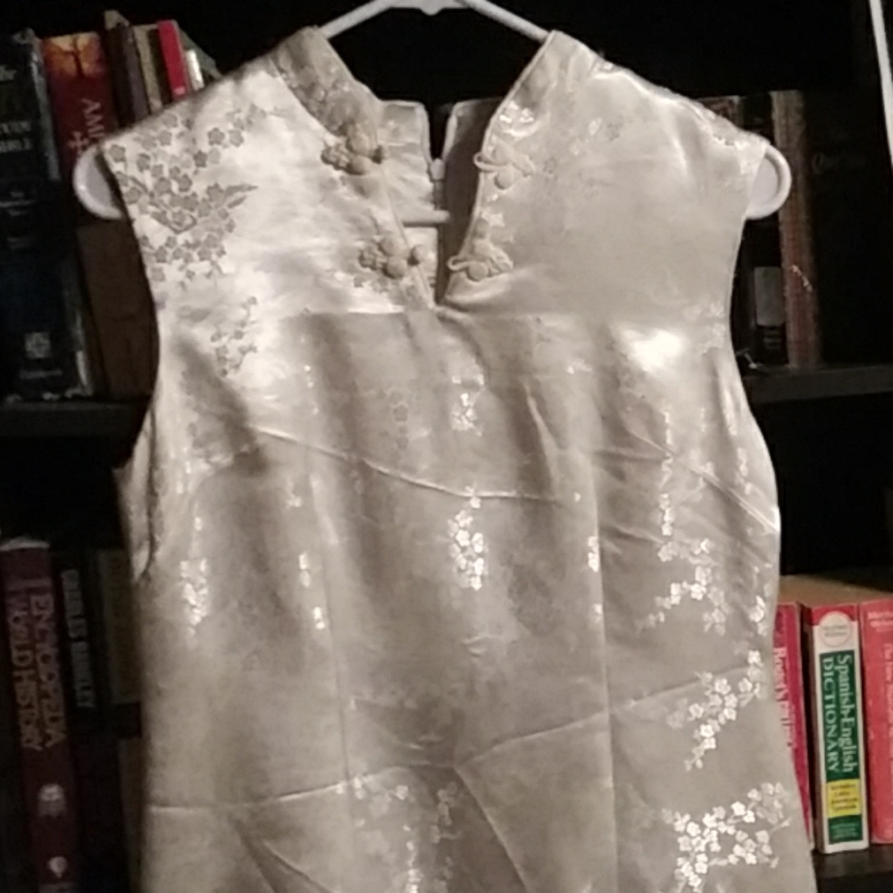 Chinese Inspired White Dress